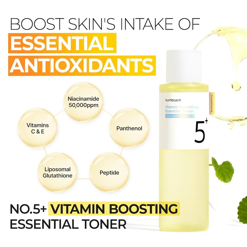 NUMBUZIN No.5 Vitamin Boosting Essential Toner 200ml - BelluBeauty