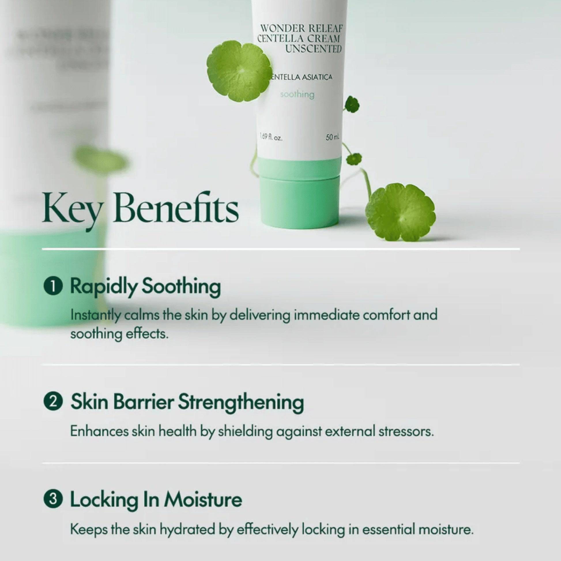 PURITO Seoul Wonder Releaf Centella Cream Unscented 50ml - BelluBeauty