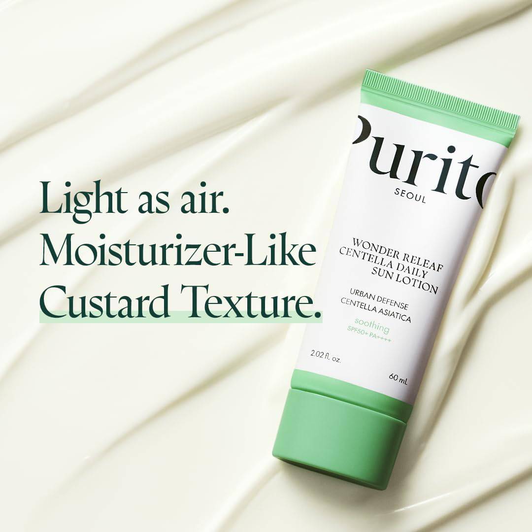 PURITO Seoul Wonder Releaf Centella Daily Sun Lotion 60ml SPF50+ - BelluBeauty
