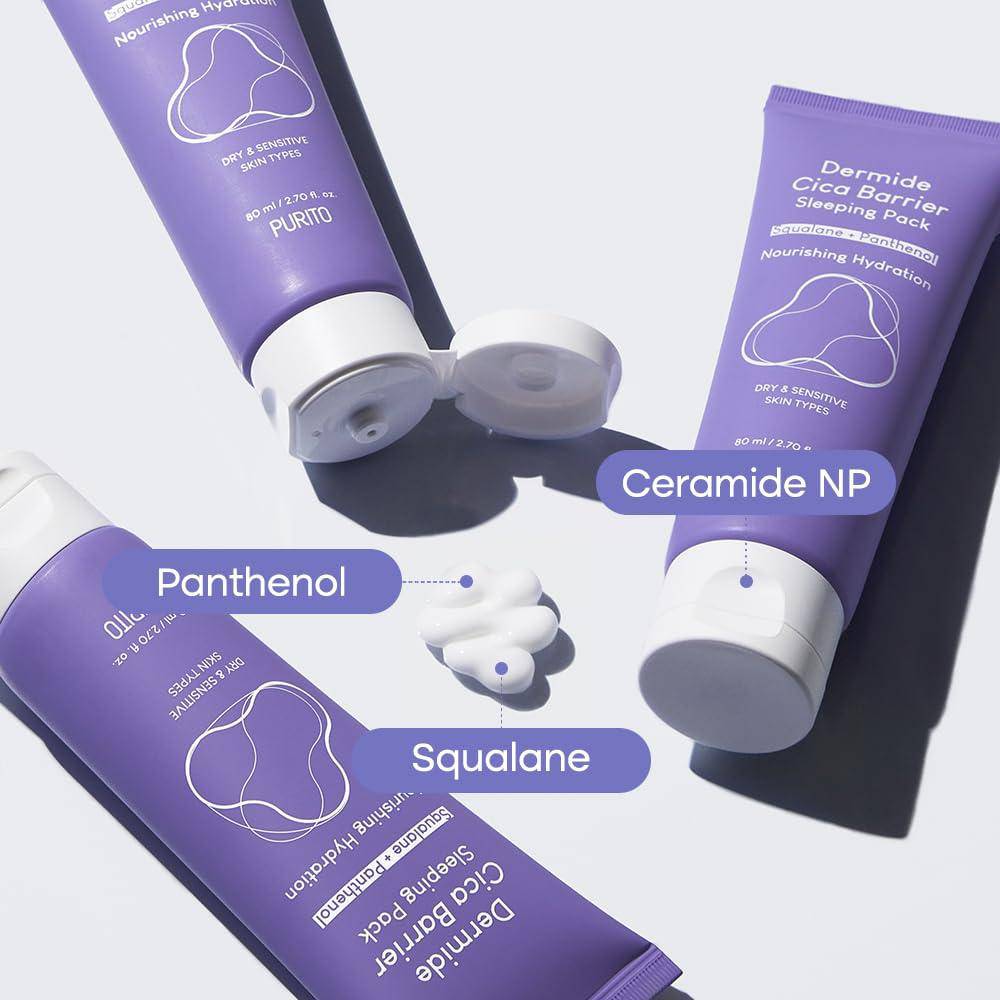 PURITO Seoul Dermide Cica Barrier Sleeping Pack 80ml - BelluBeauty