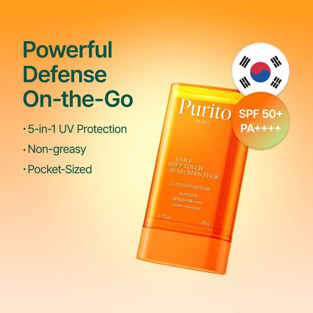 PURITO Seoul Daily Soft Touch Sunscreen Stick 20g SPF50+ - BelluBeauty