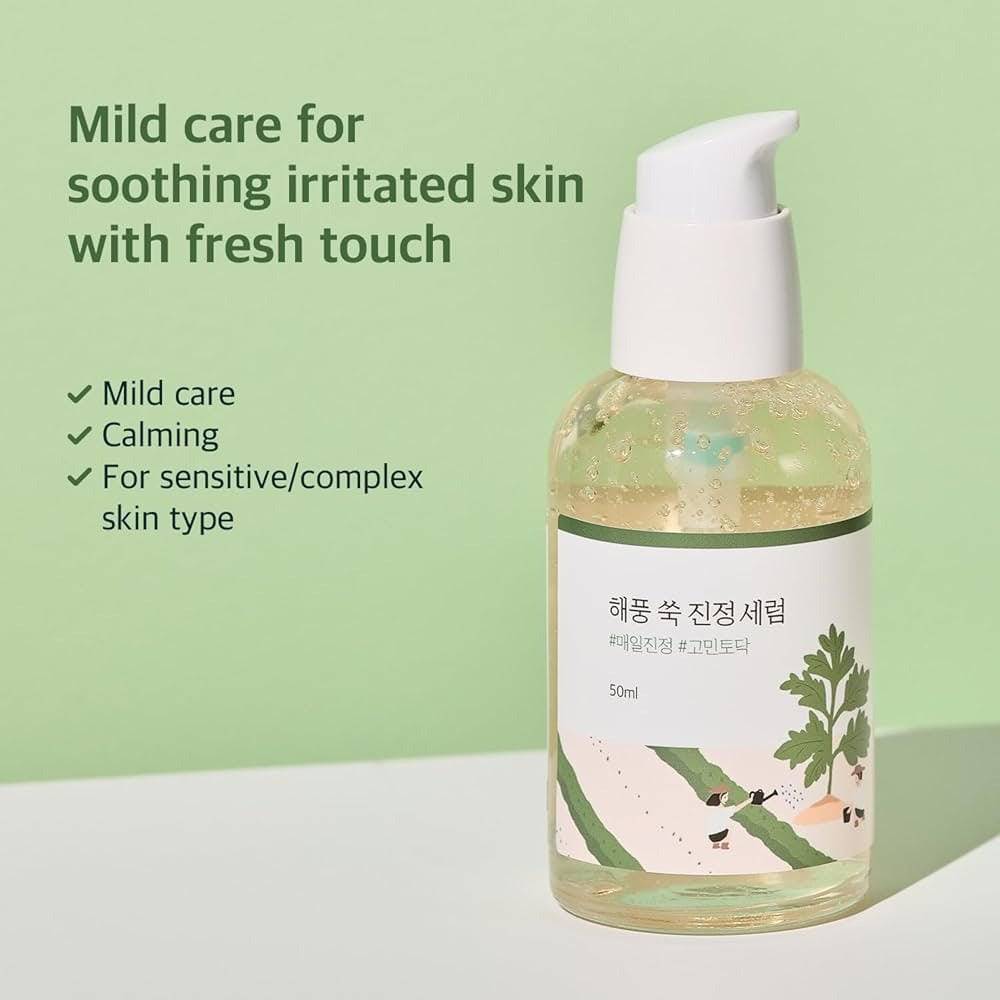 ROUND LAB Mugwort Calming Serum 50ml - BelluBeauty