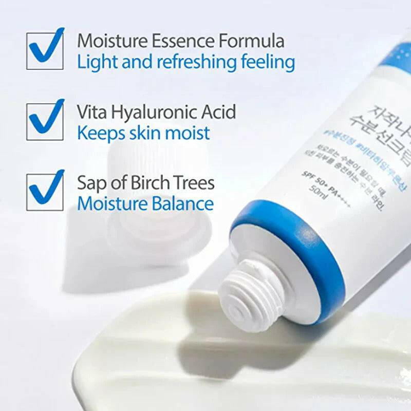 ROUND LAB Birch Juice Moisturizing Sunscreen 50ml SPF50+ - bellubeauty.