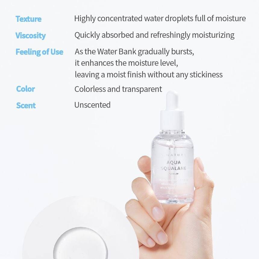 S.NATURE Aqua Squalane Serum 50ml - bellubeauty