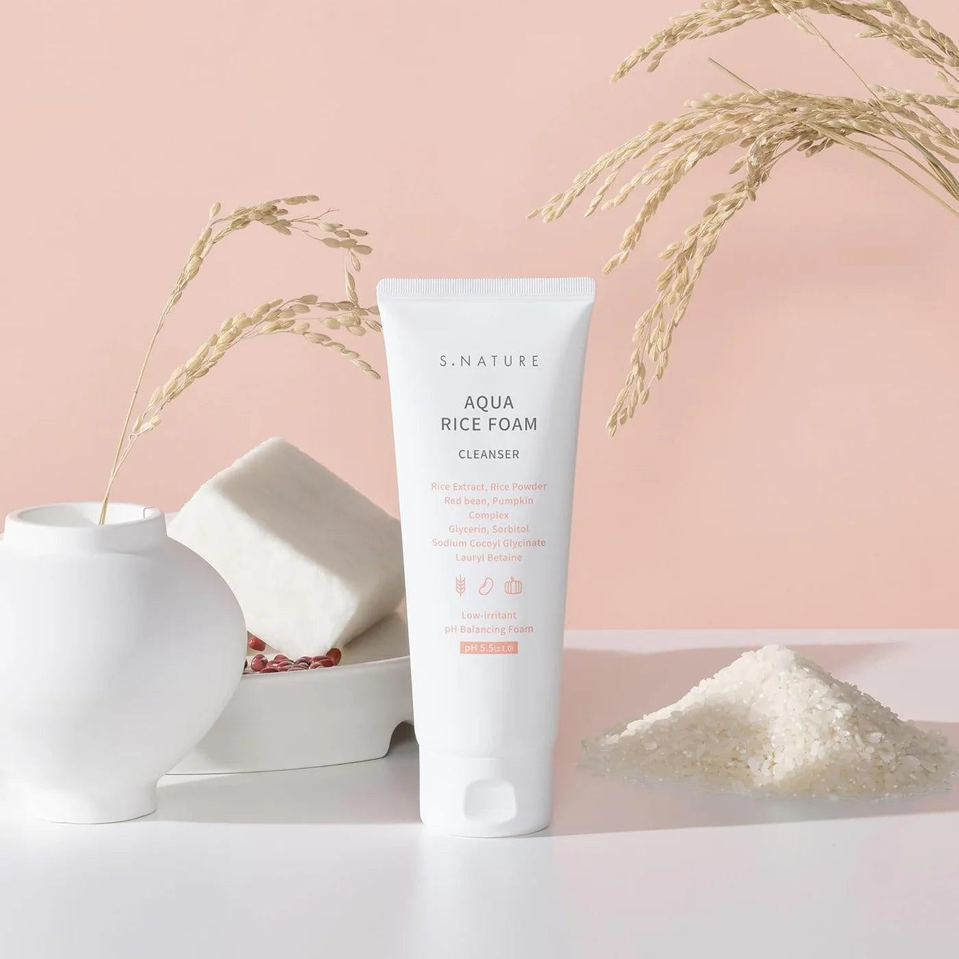 S.NATURE Aqua Rice Foam Cleanser 80ml