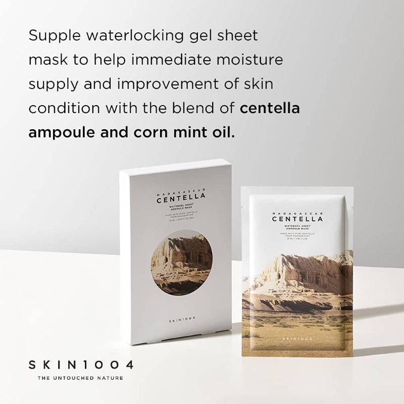 SKIN1004 Madagascar Centella Watergel Sheet Ampoule Mask 5pcs - BelluBeauty