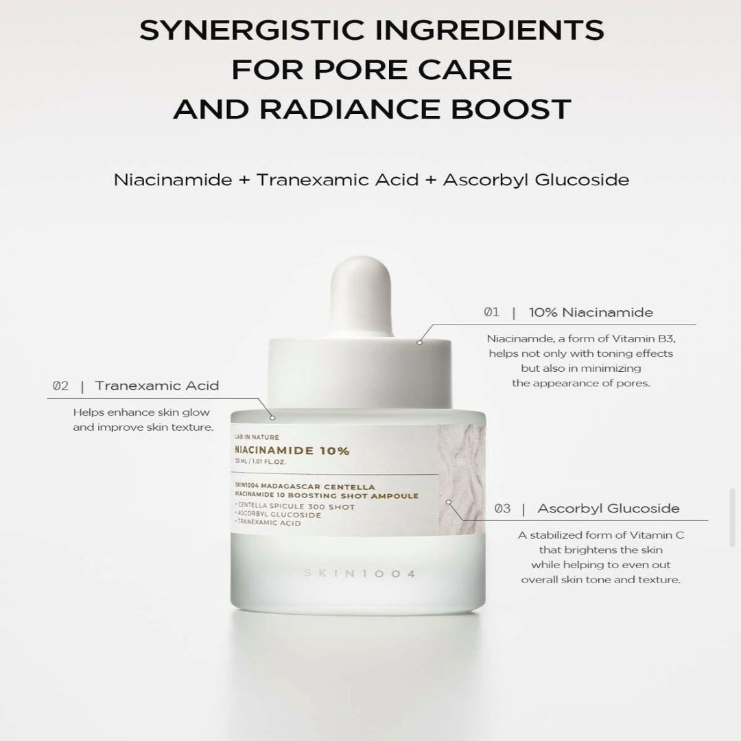 SKIN1004 Madagascar Centella Niacinamide 10 Boosting Shot Ampoule
