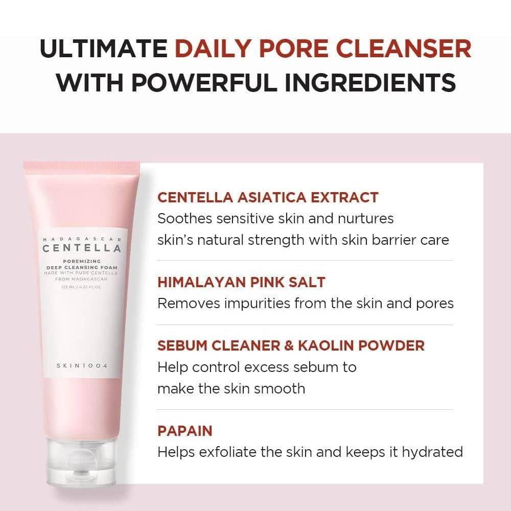 SKIN1004 Madagascar Centella Poremizing Deep Cleansing Foam 125ml - BelluBeauty