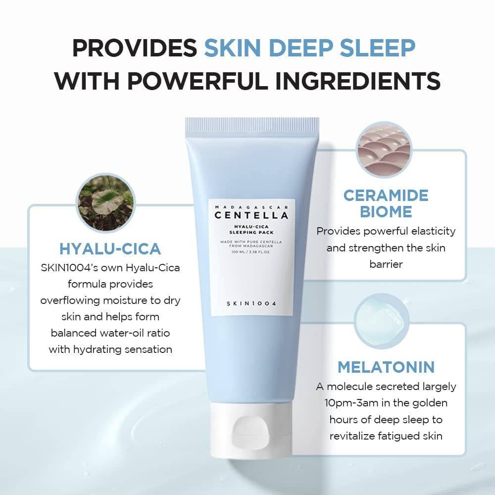 SKIN1004 Madagascar Centella Hyalu-Cica Sleeping Pack 100ml - BelluBeauty