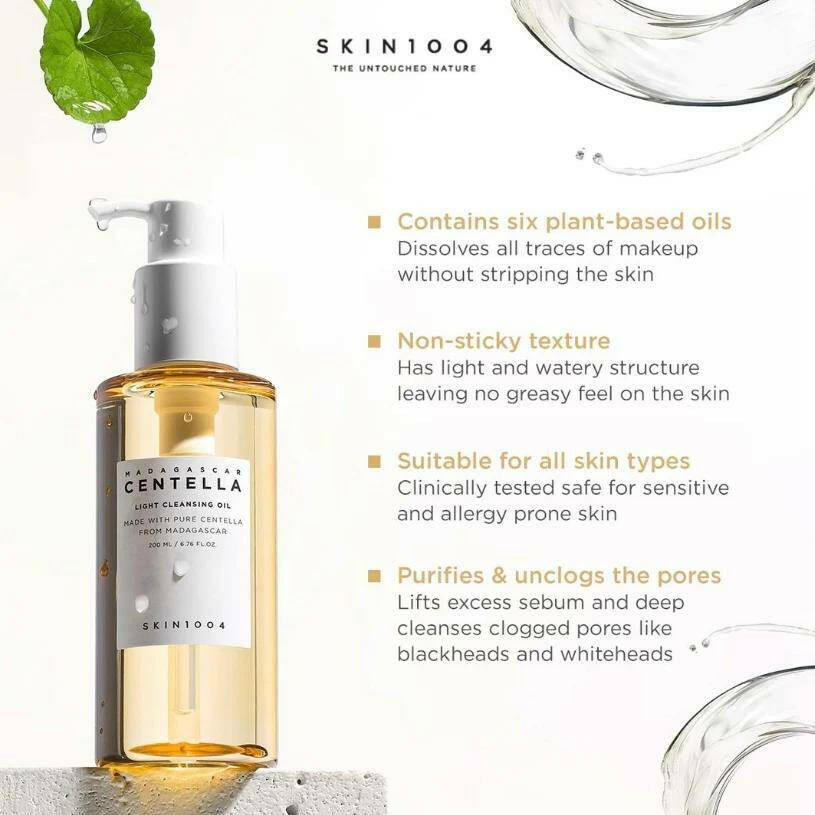 SKIN1004 Madagascar Centella Light Cleansing Oil 200ml - bellubeauty