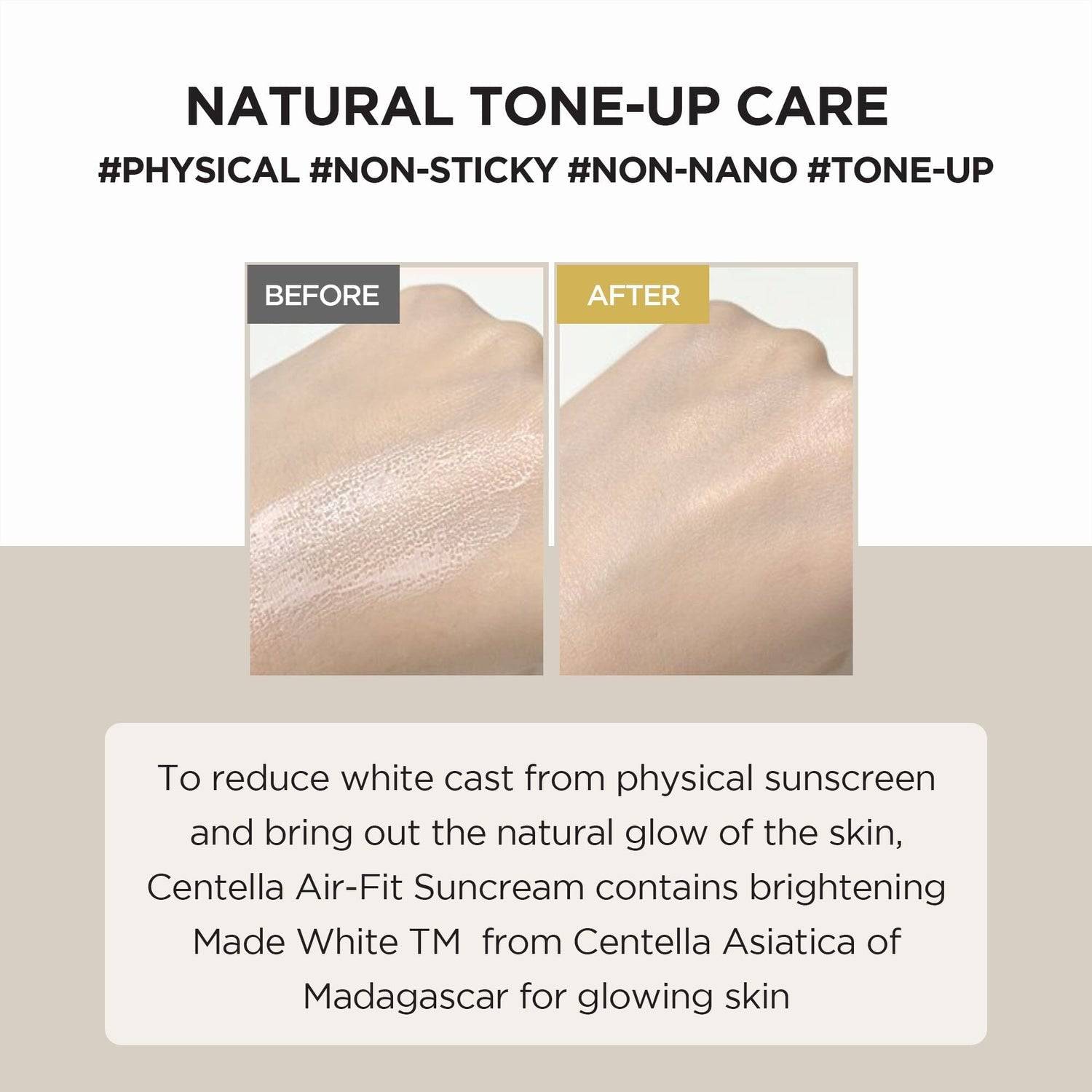 SKIN1004 Madagascar Centella Air-Fit Suncream Plus 50ml SPF50+ - BelluBeauty