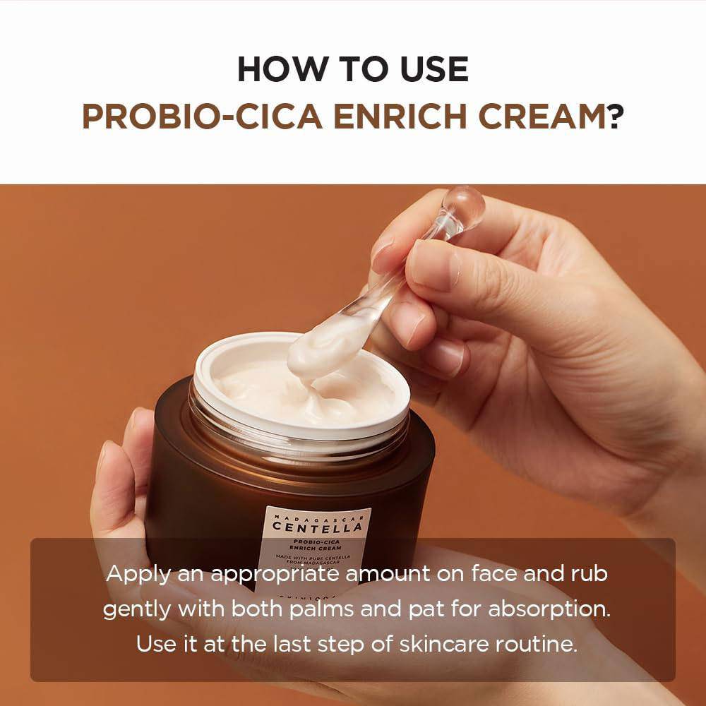 SKIN1004 Madagascar Centella Probio-Cica Enrich Cream 50ml - BelluBeauty