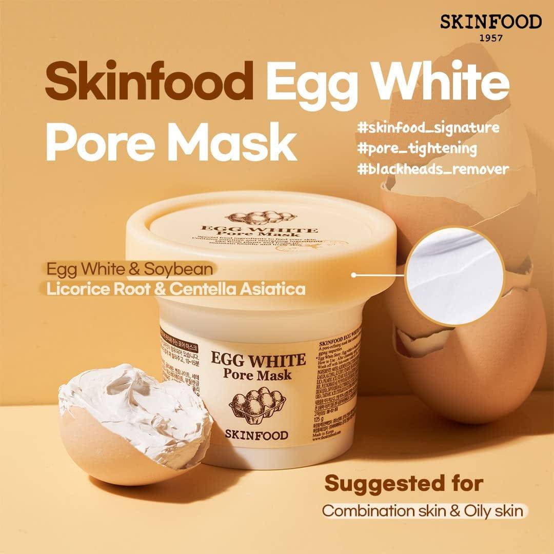 SKINFOOD Egg White Pore Mask 120g - BelluBeauty