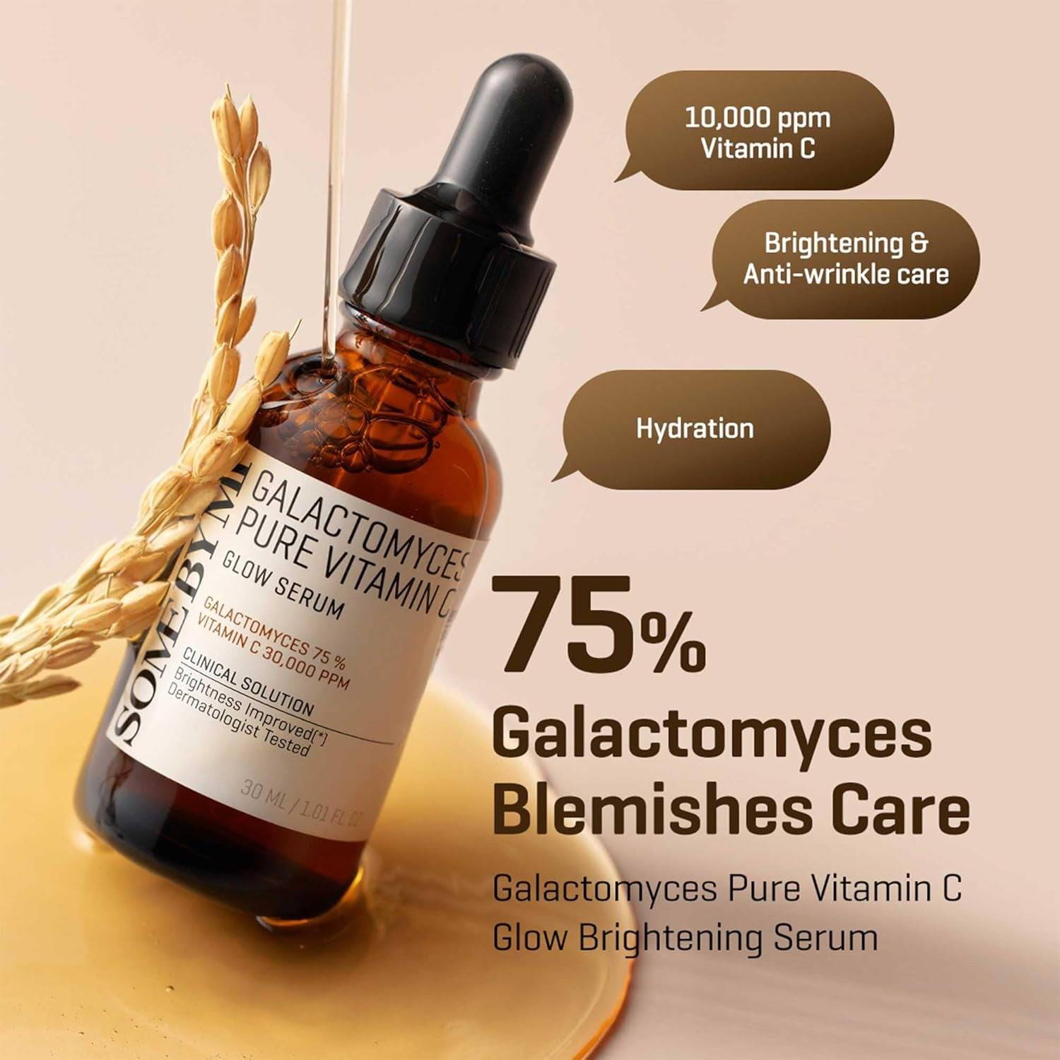 SOME BY MI Galactomyces Pure Vitamin C Glow Serum 30ml - bellubeauty