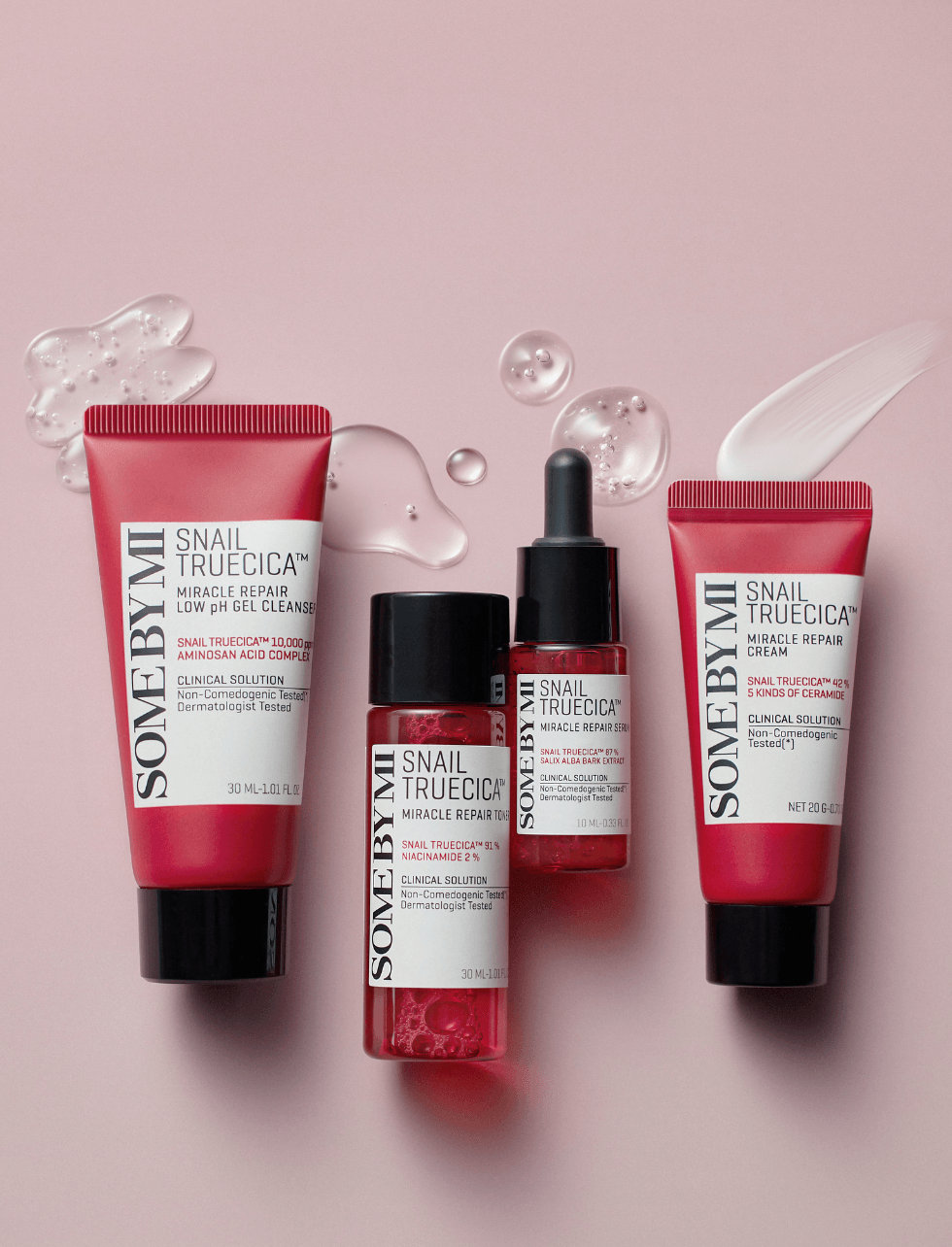SOME BY MI Snail Truecica Miracle Repair Starter Kit 4pcs - bellubeauty