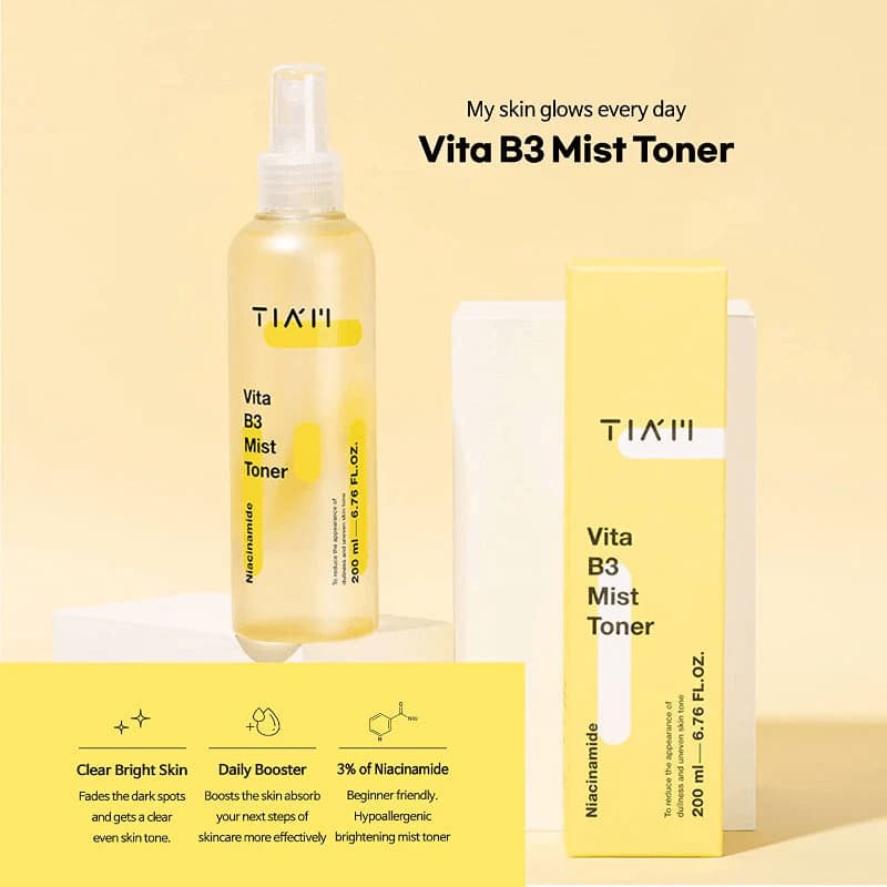 TIAM Vita B3 Mist Toner 200ml - bellubeauty