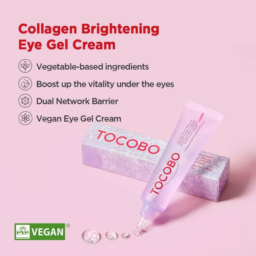 TOCOBO Collagen Brightening Eye Gel Cream 30ml - bellubeauty